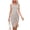Light Gray, variant on Women's Ruched Drawstring Slit Tank Dress 100% Polyester Fabric with Moderate Stretch Ideal for Day or Night Everyday
