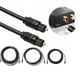 thumbnail image 4 of Cable de audio digital Bearachild de fibra óptica negro 2 metros, 4 of 6