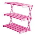 thumbnail image 2 of harayaa Folding Shelf Storage Rack 3 Layers Display Shelf for Kitchen Camping Picnic S, 2 of 9