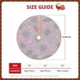 thumbnail image 2 of Sikiie Pink Flamingo Nativity Christmas Tree Skirt, Jesus Christian Winter Holiday Tree Mat Decoration(30-48IN)48", 2 of 6