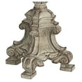 thumbnail image 5 of Barnes and Ivy Duval Traditional Table Lamp 34" Tall Distressed Antique White Candlestick Crystal Beige Bell Shade for Bedroom Living Room Nightstand, 5 of 9