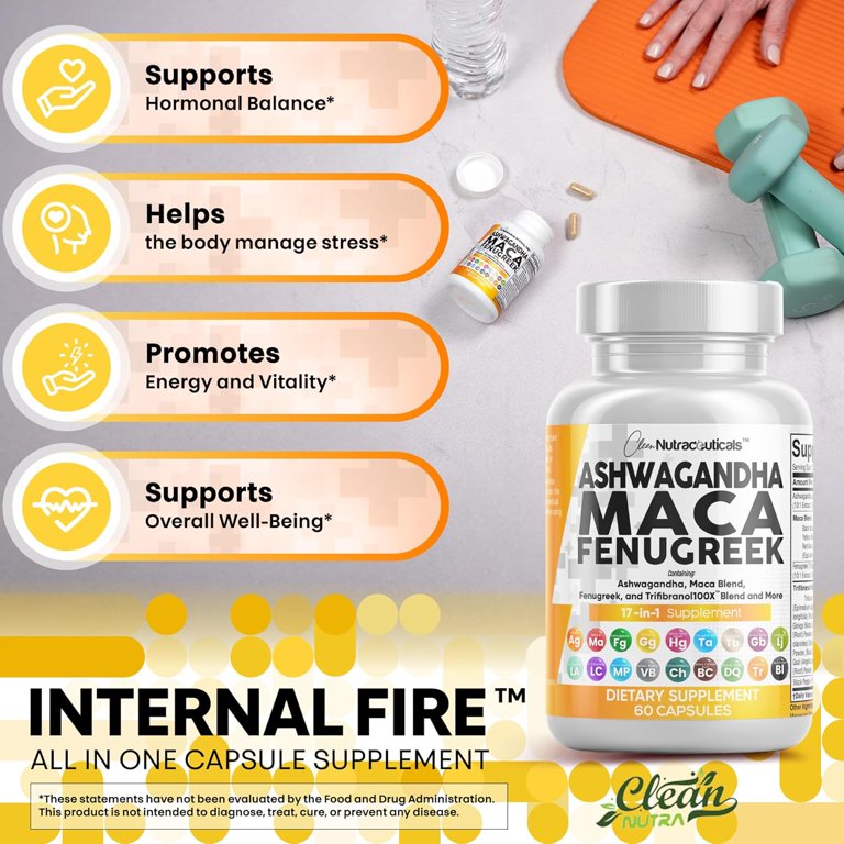 Pack De 3 Suppléments : Maca, Ashwagandha, Ginseng Shilajit - 60 Capsules - Bio - Exp. Avril 2027