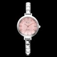 thumbnail image 3 of LVPAI Reloj de cuarzo con banda de aleación y esfera redonda, reloj de pulsera femenino informal simple (rosa plateado), 3 of 3