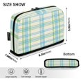 thumbnail image 3 of Stand Pencil Pouch High Capacity Pencil Case Organizer Pouch Durable Pencil Box for Office, Vintageplaid Printed, 3 of 8