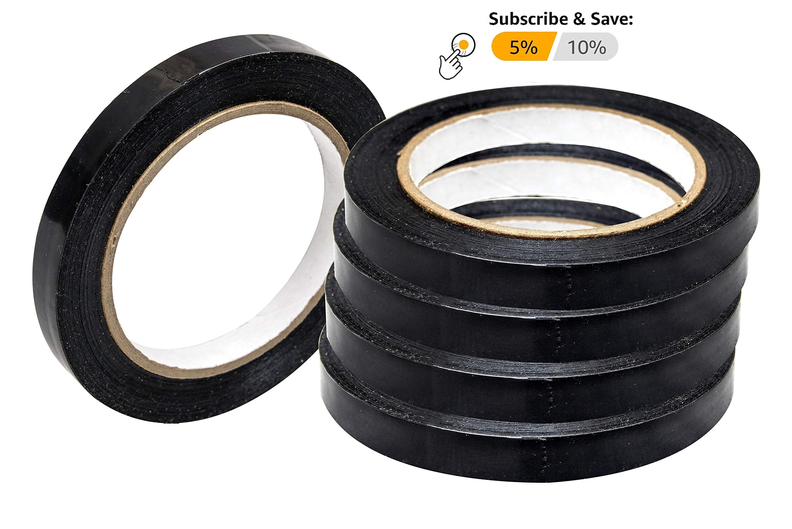 Packing Tape Black Wide Painters Tape 72 count pack 1 in x 60 yards 2.8 mil thick