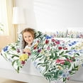 thumbnail image 4 of Homewish Kawaii Rustic Flower Bedding Comforter Set,Country Farmhouse Lodge Twin Comforter Sets,Blue Green White Bedding Set For Girl,Microfiber Bedroom Decor Reversible,2-Piece, 4 of 8