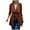 Khaki, variant on Lindreshi Womens Shackets Coat in Clothing Clearance Women Fashion Long Sleeve V-Neck Windbreak Solid Color Tether Waist Retraction Overcoat