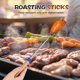 thumbnail image 5 of 12 palitos for asar malvaviscos con mango de madera, brochetas extensibles de acero inoxidable de 32", 5 of 6