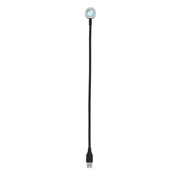 Billuyoard Proyector USB, lámpara de protección LED Flexible, iluminación de arcoíris/puesta de sol brillante, 18cm/28cm/36cm, luz de noche portátil Iluminación y accesorios amanecer 36cm Billuyoard HA009385-15B