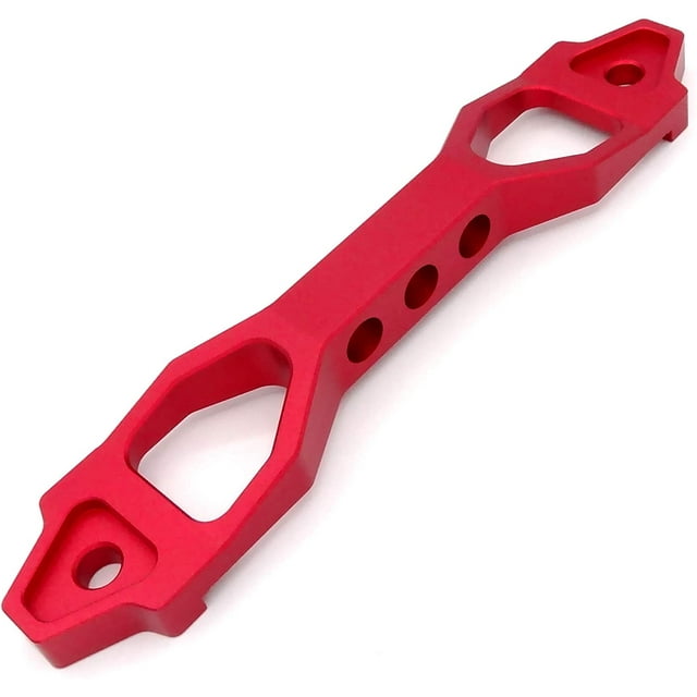 Support de Fixation de Batterie de Voiture en Aluminium Robuste (Rouge Mat)