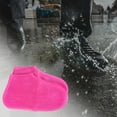 thumbnail image 6 of Waterproof Silicone Shoes Cover, Rubber Rain Shoe Cover, Reusable Overshoes Galoshes Non Slip Soft Shoe Protectors for Women Men Kids Red Colors S, 6 of 8