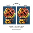 thumbnail image 3 of Barrel Of Blooms & Pumpkins Burlap Garden Flag, 3 of 5