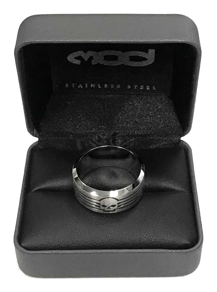 Harley-Davidson Mens Willie G Skull Lines Stainless Steel Harley-Davidson Mens Willie G Skull Lines Stainless Steel