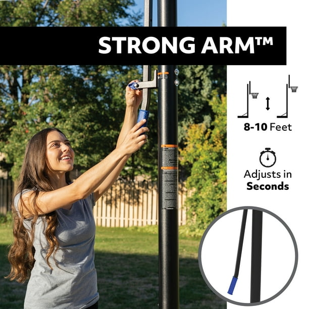 Lifetime 48-Inch Shatterproof Portable Basketball Hoop with Strong