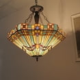 thumbnail image 5 of RADIANCE Goods Tiffany-Style 3 Light Mission Inverted Ceiling Pendant Fixture 24" Shade, 5 of 5