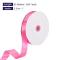 thumbnail image 2 of Uxcell Satin Ribbon, Single Face Polyester Satin Ribbon for Gift Wrapping, Crafts Fuchsia 1 inch, 2 of 7