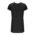 thumbnail image 6 of LOVZFMLL Summer Dresses for Women Casual Loose T-Shirt Shift Dress V Neck Cap Short Sleeve Solid Basic Daily Outfits Black A L, 6 of 8
