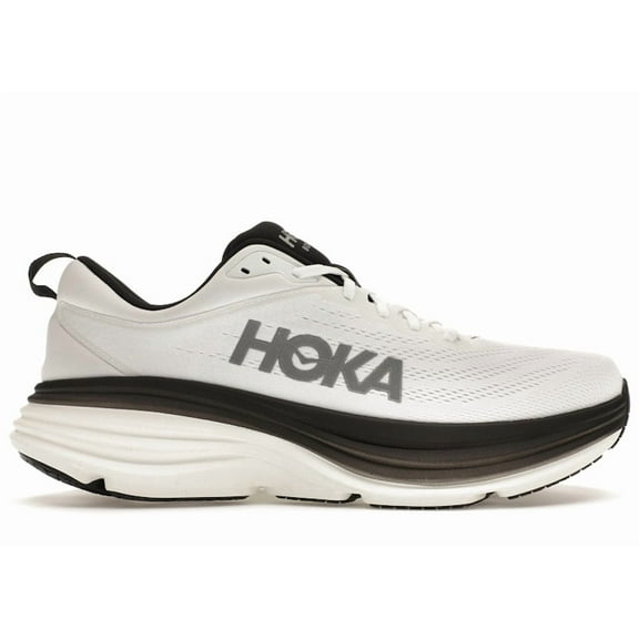 Hoka One One Men's Bondi 8 Black White Running Shoes, from StockX