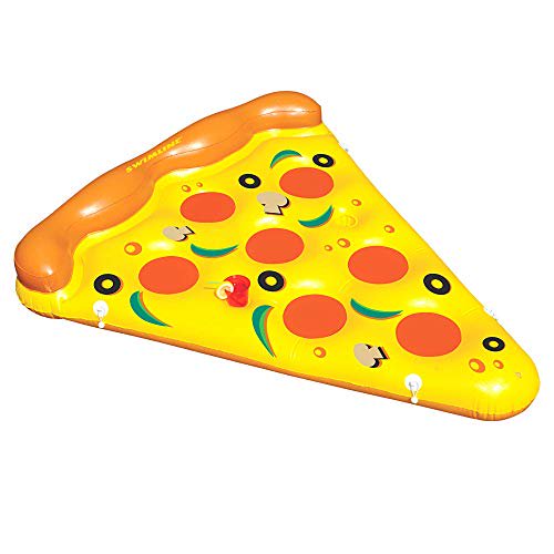 Swimline Bouée de Piscine Gonflable en Forme de Tranche de Pizza, Multicolore
