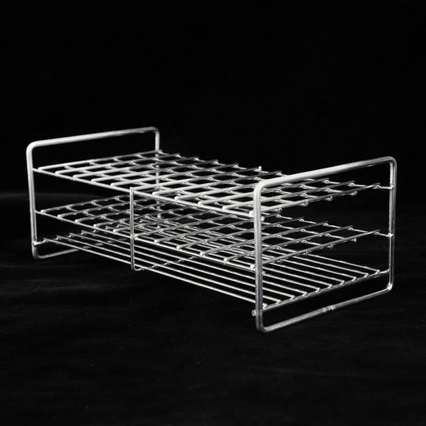 RACK DE TUBOS DE ESSAYO, Soporte de tubo de ensayo de 18.5 mm de 50 Agujeros, Estante de tubo de ensayo de metal para la prueba de prueba médica