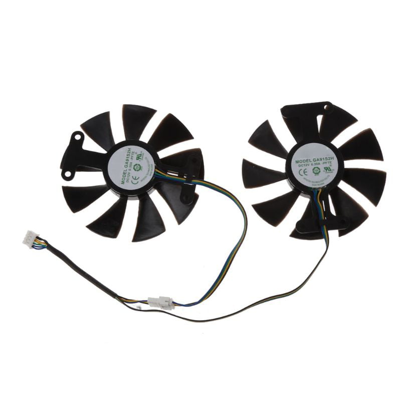 1 Pcs For GTX960 GTX970 GTX1050 GTX1060 DC12V 0.5A T129215SU 85MM 4pin temperature control graphics card cooling fan 