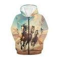 thumbnail image 5 of DISNIMO Horse Hoodies for Boys Zip Up Hoodie Size 8-10 Kids Sweatshirts Hoodies Boys Child Hoodie Sweatshirt Boys Pink Hoodies Zipper for Boys Girls Animal Print Hoodie Jacket Teens Clothes, 5 of 7