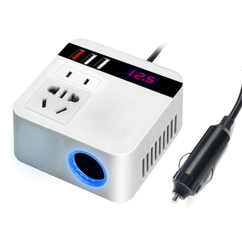 New 120W Car Power Inverter DC 12V to 110V AC Adapter w/USB for Laptop Phone