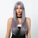 thumbnail image 1 of Peluca de pelo largo y liso en capas con flecos realista de moda para mujer, 1 of 6