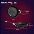 thumbnail image 2 of Circulon Symmetry 8.5 inch Hard-Anodized Nonstick Frying Pan, Black, 2 of 9