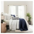 thumbnail image 5 of - Mills Waffle - Quilt Set - Navy Cotton Waffle - Quilt Size (68 x 86in.), Sham Size (26 x 20in.), 5 of 5