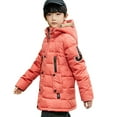 thumbnail image 4 of EnJoCho Youth Hooded Winter Parka Quilted Puffer Coat Boys Girls Fleec𝖾 Lined Insulated Thermal Windproof Snow Jacket 𝖶aterproof Warm Down Coat Kids Outerwear, 4 of 7