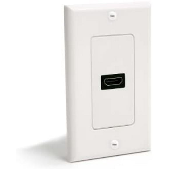 StarTech Single Outlet Female HDMI Wall Plate White - Wall mount plate - white - HDMIPLATE