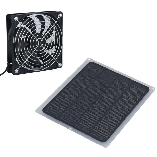 Ventilador Solar, House de Pollo Solar Fan Energy Ahorrando 6W Eco Amable Impermeable Para Aire Libre