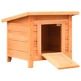 thumbnail image 3 of Pefilos 20" Rabbit Hutches for Outdoor, Indoor Wood Cat House Bunny Cage Small Animal Pet Cages, Orange, 3 of 10