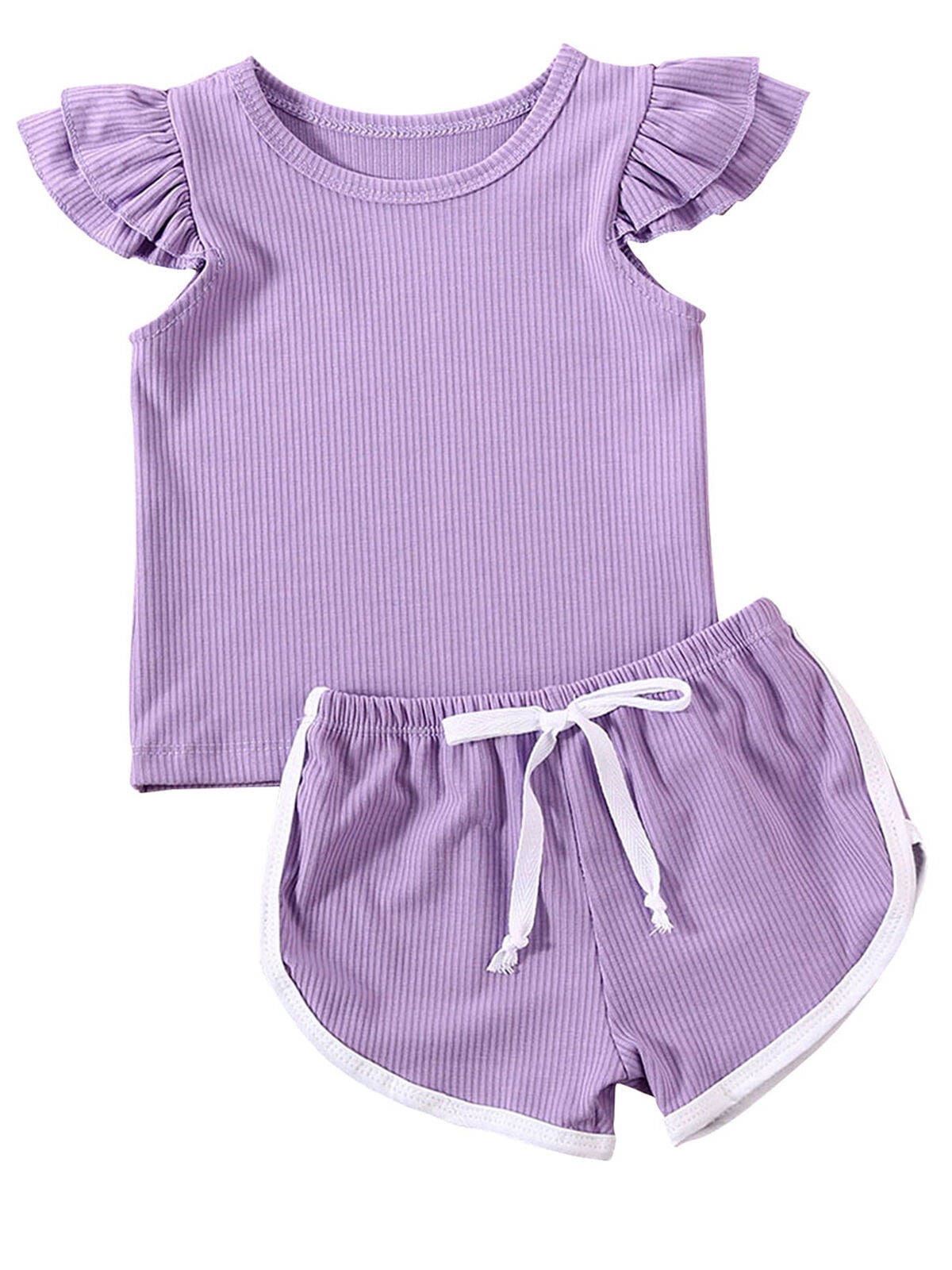 IGEMY Summer Kids Baby Girls Outfits Clothes T-shirt Tops+Short Pants Shorts Set