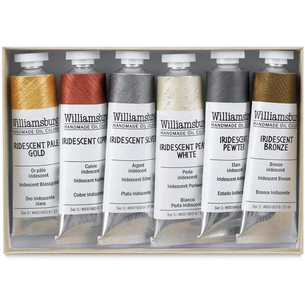 Williamsburg Handmade Oil Paints Irridescents Oil Paint Set of 6