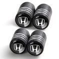 thumbnail image 1 of Tapa de vástago de válvula de neumático YUIQIEUY para Honda, paquete de 4, negra, 1 of 5