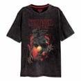 thumbnail image 1 of Stranger Things - Camiseta de Demogorgon Lavado Ácido para Adultos Unisex (Negro, Rojo), 1 of 2
