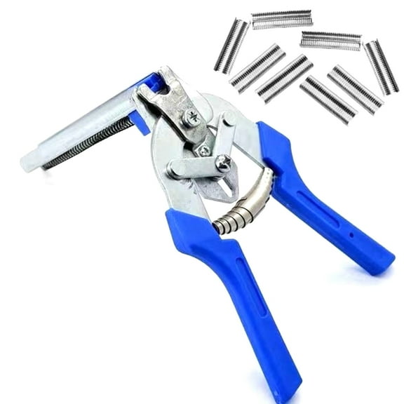 Professional Cage Installation Pliers Set With 600 M Clips Antislip Handle For Farm Use Upholstery Installation