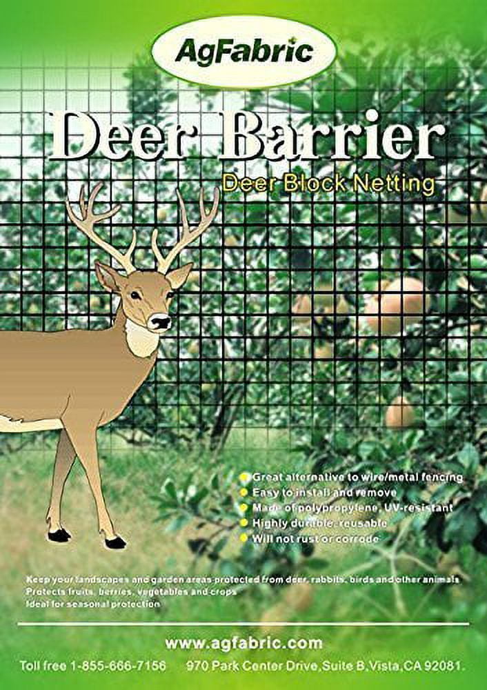 Agfbaric EZ-Barrier Wildlife Friendly Bird Netting Garden Netting 7' x 20'