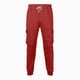 thumbnail image 5 of Pantalones cargo de poliéster para hombre, de longitud completa, a la moda, de color liso, con bolsillos, cordón ajustable, cintura elástica y pierna recta., 5 of 5