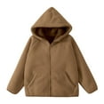 thumbnail image 2 of LYHao Winter Girls Coat With Fleece Thickened Warm Hooded Jacket For Kids School Outerwear Girls Jacket Coat,Sizes 5-6 Years, 2 of 4