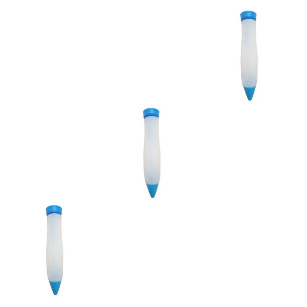 Matsuzay Práctico bolígrafo para manga pastelera, bolígrafos para glaseado de repostería, ligero, reutilizable, Fondant, lápiz de Cielo azul 3Conjunto