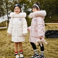 thumbnail image 3 of Anime Sanriosed Cinnamoroll Kuromi Nueva chaqueta de invierno para niñas, parkas con cuello de piel, abrigo con capucha, abrigo cálido y grueso de algodón para niños, 3 of 5