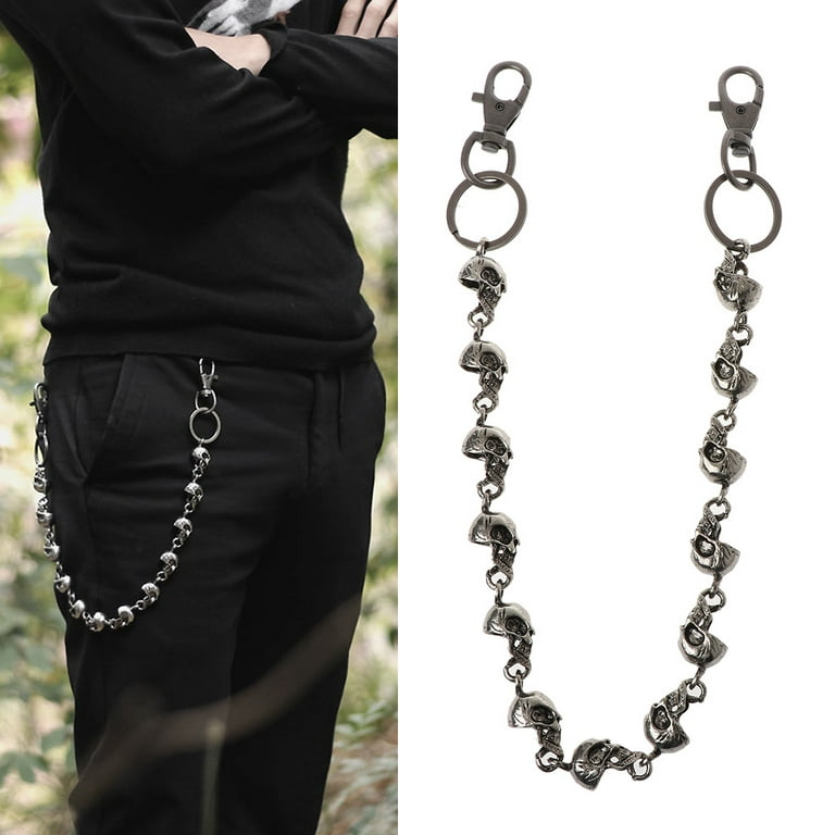 Vintage Metal Punk Skull Pants Chains Jeans Chain for Unisex Street  Shooting 