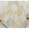 thumbnail image 3 of HomeRoots 516522 Cream Knitted Cotton Geometric Reversable Throw, 3 of 5