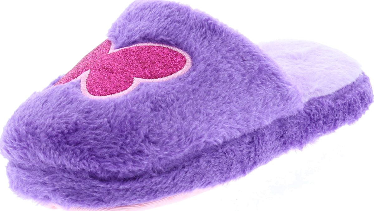 NEW Girls Slippers Small 11-12 Purple Owls Scuffs Soft House Shoes Hard Sole 