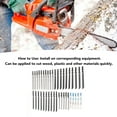thumbnail image 4 of Jigsaw Blade Set, Stable Working Easy Installation Reciprocating Saw Blades HSS 40Pcs  For Wood, 4 of 8