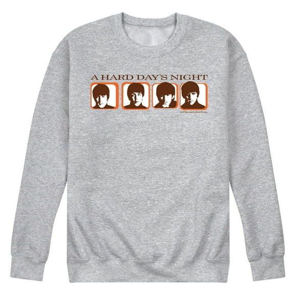 The Beatles - Hard Days Night Vintage-Men's Crew Fleece Sweatshirt