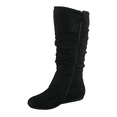 thumbnail image 4 of Women's Casual Flat Heel Side Zip Wide Calf Knee High Mid-Calf Boots Shoes, 4 of 5